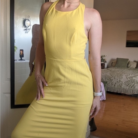 Lulus Power of Wow Yellow Backless Maxi Dress — Wedding, Prom, Formal - Picture 7 of 12